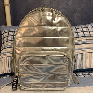 FAB L2D Silver Metallic Backpack.